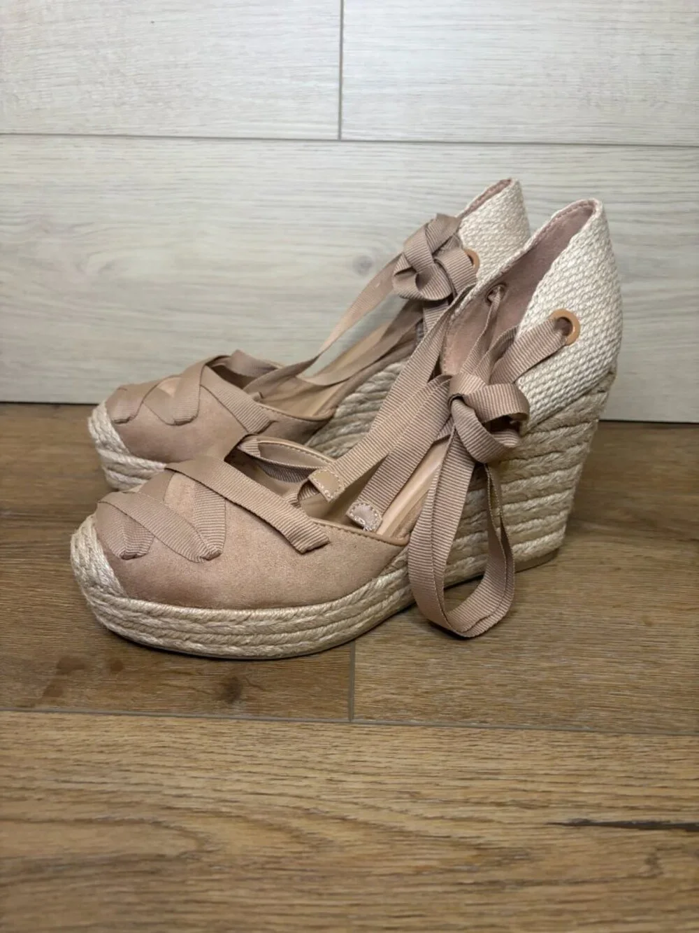I.N.C. International Concepts Merryyf DK Almond Wedge Sandals Size 9M